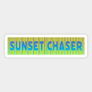 Sunset Chaser | Blue Yellow Orange Green Sticker